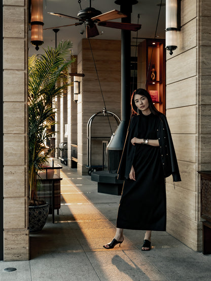 【予約販売】Yvette /secret heart shirt  jacket-Black