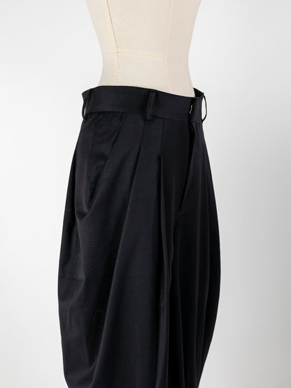 【予約販売】Sophia /drape pants-Black