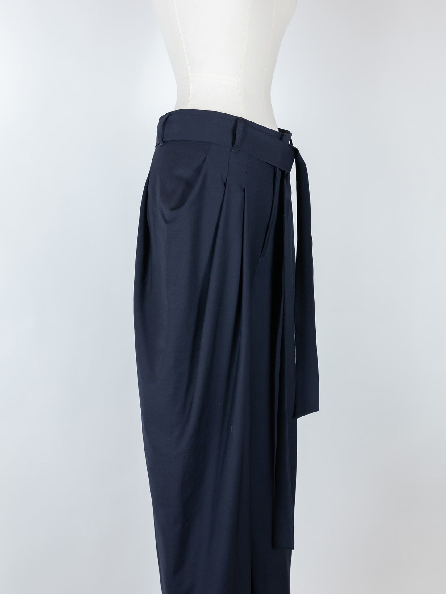 Sophia /drape pants-Navy(Salon Only)