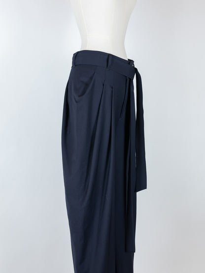 Sophia /drape pants-Navy(Salon Only)